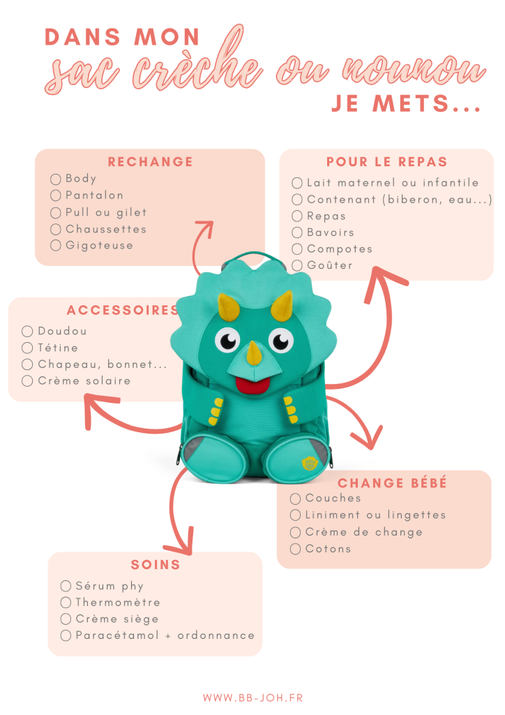 sac crèche nounou